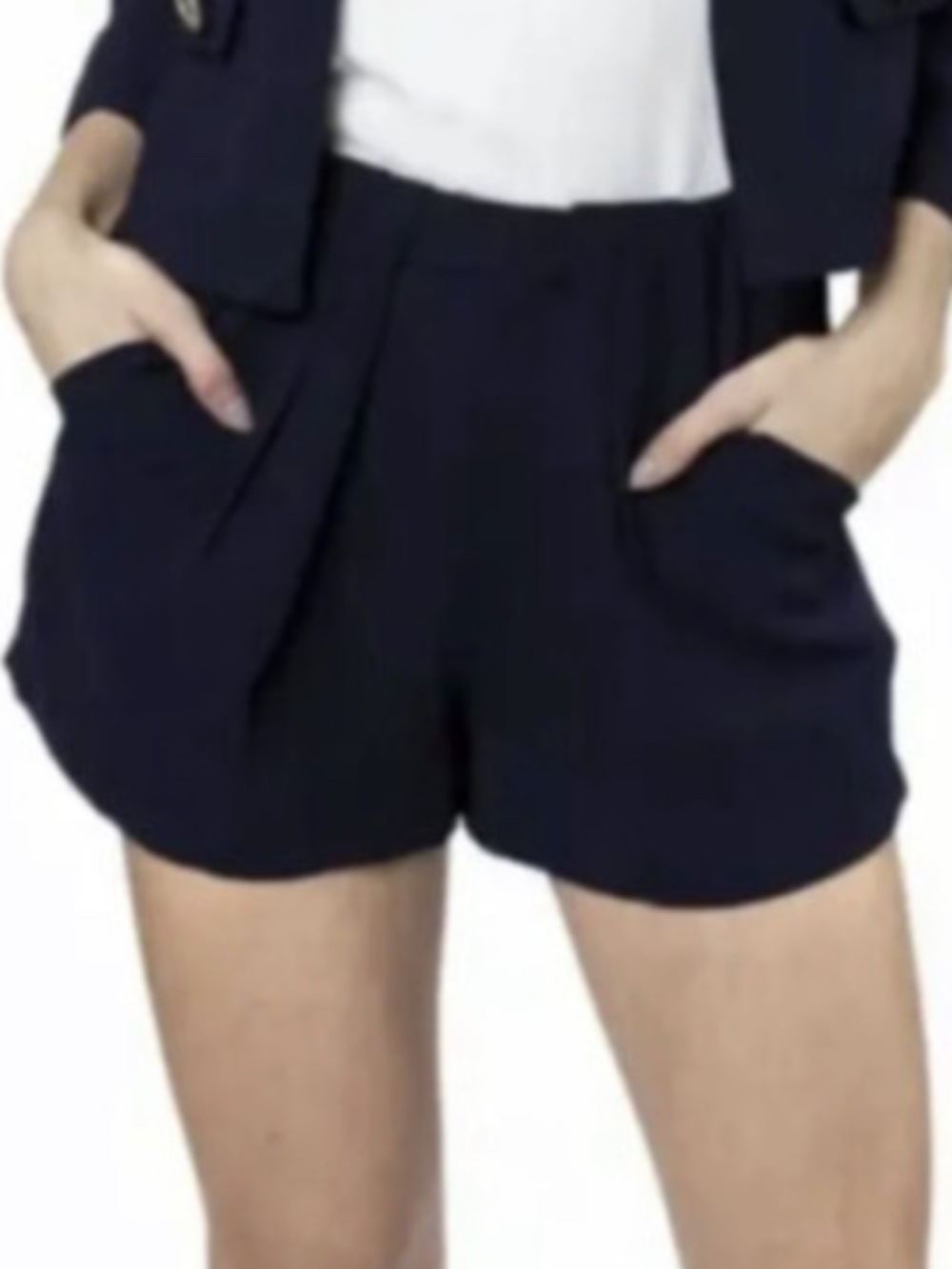Julie Brown lot of 2 navy white piper shorts 6